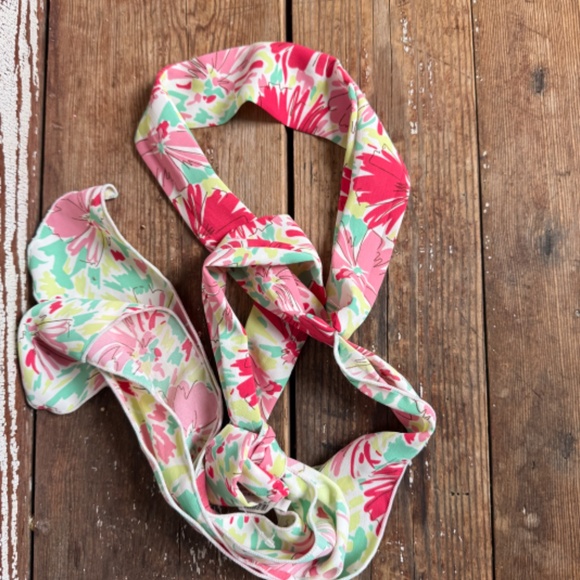 Anthropologie Shaina Floral Bow Headband Head Scarf - Picture 3 of 5